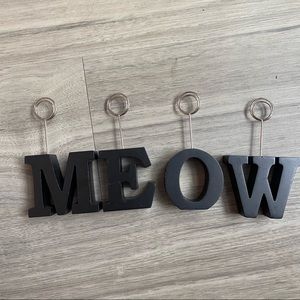 Black Meow Photo Holders